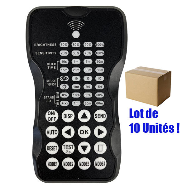 Lot de 10x Télécommandes pour la configuration des détecteurs de mouvement - Série ULTIME