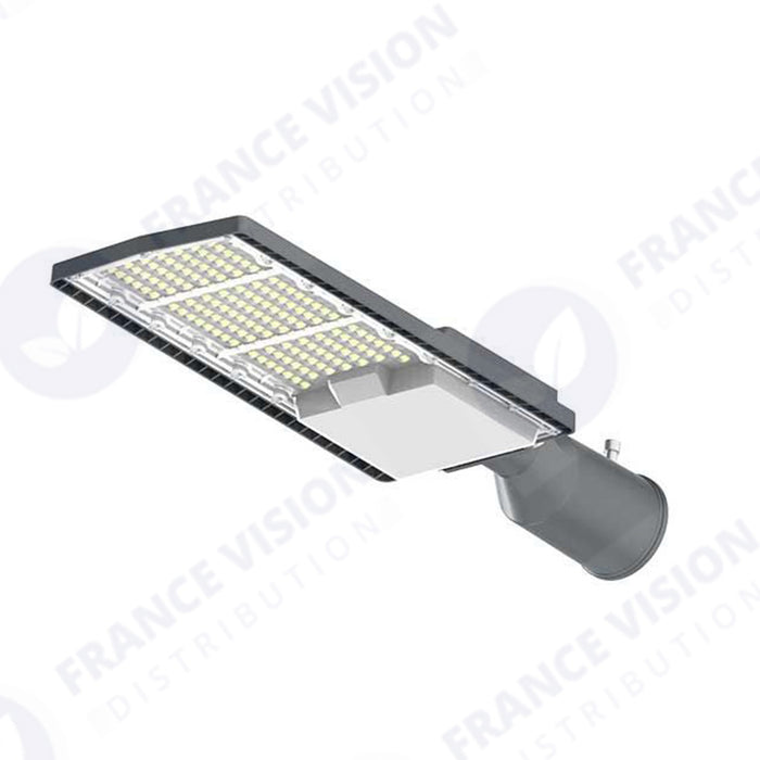 Lampe de rue filaire - Série FLEX V2 - 100 Watts - 13 000 Lumens - 130 Lumens/Watt - IP65 - IK09 - Angle 140x70° - 54 x 17 x 2 cm - 6000k – Angle rotatif ajustable - Tube d'insertion 50/60mm - Garantie 5 ans