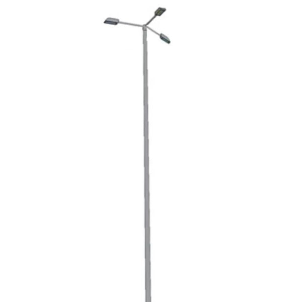 Triple tête de mât perpendiculaire - Insertion mât diamètre 80mm / Support 60mm