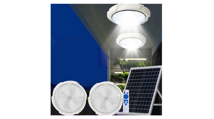 Plafonnier LED Solaire CCT (Couleur Changeante en Température ) - Série HOME DOUBLE