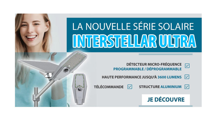[NOUVEAU] Lampe de rue solaire - Série INTERSTELLAR ULTRA