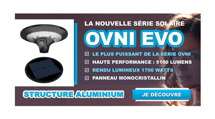 [NOUVEAU] Lampe solaire pour extérieur - Série OVNI EVO
