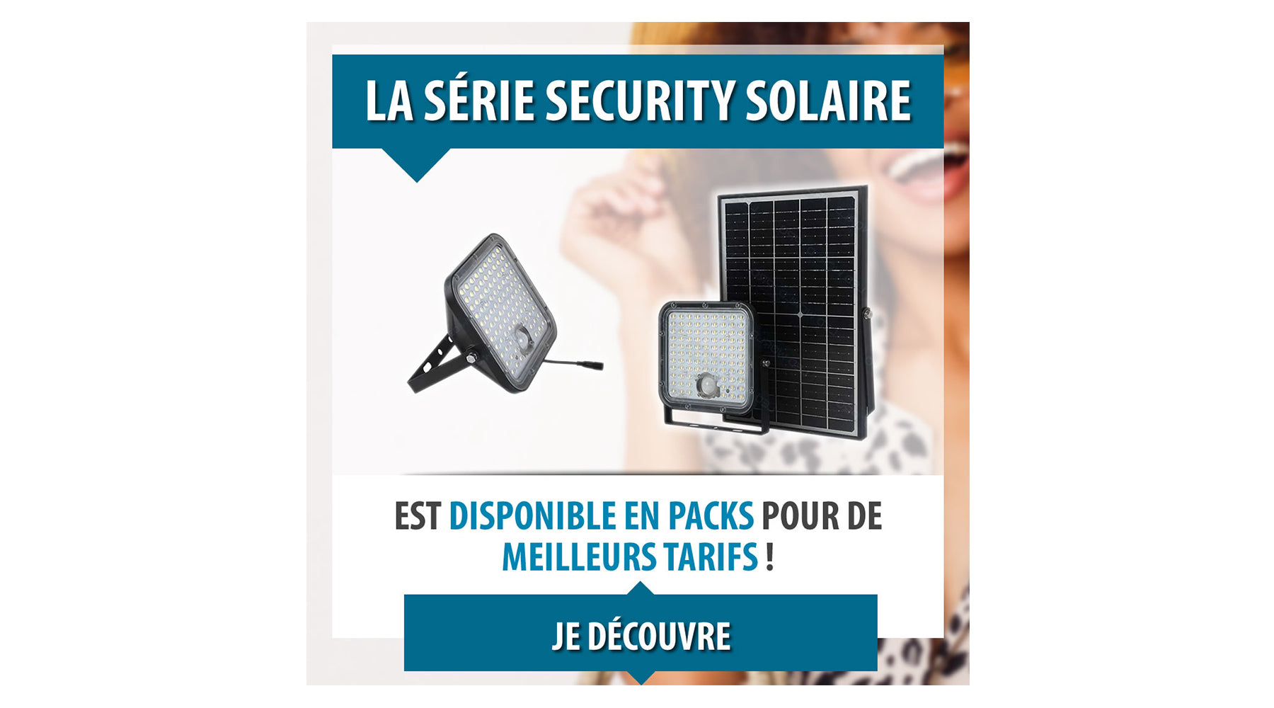 [PACK] Projecteur LED solaire avec détecteur de mouvement - Série SECURITY