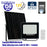 Projecteur LED solaire - Série SECURITY ULTRA - 150 Watts - 900 Lumens - Angle 120° - IP65 - Lampe 21 x 20 x 5 cm - Panneau solaire MONOCRISTALLIN 23 x 21 x 2 cm - Télécommande - 6500k - Mode de détection sans veille (0-100% - 1 minute)