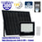 Projecteur LED solaire - Série SECURITY ULTRA - 300 Watts - 1500 Lumens - Angle 120° - IP65 - Lampe 24 x 23 x 5 cm - Panneau solaire MONOCRISTALLIN 38 x 24 x 2 cm - Télécommande - 6500k - Mode de détection sans veille (0-100% - 1 minute)