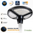 Lampe solaire pour extérieur - Série OVNI FUTUR V3 - MODULAIRE & CCT - 1800 Watts - 4800 Lumens - IP65 - Angle 140° - 40 x 14 cm - Panneau MONOCRISTALLIN - Tube d'insertion 50-60mm - Avec Détecteur de mouvement - Avec Télécommande