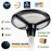 Lot de 4x Lampes solaires pour extérieur - Série OVNI FUTUR V3 - MODULAIRE & CCT - 1800 Watts - 4800 Lumens - IP65 - Angle 360° - 40 x 14 cm - Panneau MONOCRISTALLIN - Tube d'insertion 50-60mm - Avec Détecteur de mouvement - Avec Télécommande