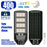 Solaire - Luminaire LED pour Candélabre / Lampe de rue et parking - Série VIEW V3 CCT (Couleur Changeante en Température) - 400 Watts - 2700 Lumens - Angle 140*70° - IP65 - Lampe 72 x 25 x 5 cm - Panneau MONOCRISTALLIN 61 x 23 cm - Détecteur de mouvement