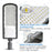 Lot de 10x Lampes de rue filaires - Série FLEX ECO - 100 Watts - 12 000 Lumens - 120 Lumens/Watt - Angle 120 x 60° - IP66 - IK08 - 573 x 190 x 70mm - Tube d'insertion 50mm - 6000k