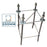Base de fondation entraxe latéral 200MM  pour mât (Mât STANDARD V1 EVO / V2 EVO / V3 EVO / V4 EVO)