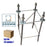 Lot de 25x Bases de fondation entraxe latéral 200MM  pour mât (Mât STANDARD V1 EVO / V2 EVO / V3 EVO / V4 EVO)