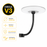 Support mural ou de mât pour lampe – Perpendiculaire rond - CIRCLE V3 – Diamètre 60mm – Longueur 50cm – Couleur NOIR - Modèle renforcé avec antirouille