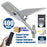 Lot de 3x Lampes de rue solaire - Série INTERSTELLAR ULTRA - 400 Watts - 3100 Lumens - Angle 150x70° - IP65 - Lampe 62 x 30 x 8 cm - Controleur intelligent - Avec télecommande - Capteur PIR - 6000k - Support inclus - Capteur crépusculaire