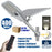 Lot de 3x Lampes de rue solaire - Série INTERSTELLAR ULTRA - 400 Watts - 3100 Lumens - Angle 150x70° - IP65 - Lampe 62 x 30 x 8 cm - Controleur intelligent - Avec télecommande - Capteur PIR - 4000k - Support inclus - Capteur crépusculaire