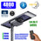 Lot de 4x Lampes de rue solaires - Série STARSHIP ELITE - 4800 Lumens - Angle 150x70° - IP65 - 3000k/4000k/6000k au choix - Structure ALUMINIUM - Tube d'insertion 76mm - Régulateur MPPT - Détecteur de mouvement - Télécommande - Garantie 3 ans