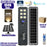 Lot de 5x Lampes de rue solaire - Série STARSHIP ULTRA BLACK - Rendu lumineux 1600W - 4400 Lumens - 3000k - Angle 140*70° - IP65 - Structure aluminium - Dimensions 98 x 22 x 8 cm - Tube 60mm - Contrôle intelligent - Détecteur de mouvement - Télécommande