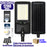 Lot de 5x Lampes de rue LED solaires - Série VIEW V2 EVO  - 1200 Watts - 3600 Lumens - 6000k - Angle 140*70° - IP54 - 64 x 26 x 7 cm - Panneau Monocristallin - Batterie 20Ah - Détecteur de mouvement - Télécommande - Tube d'insertion 45mm