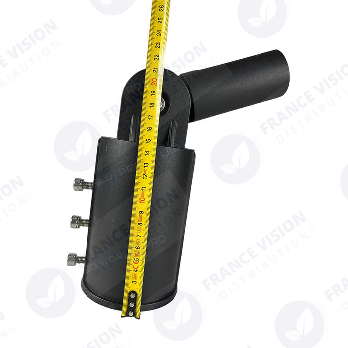 Lot de 20x Adaptateurs Candélabres / Lampes de rue et parking extérieur - 180 degrés - Ajustable - IP65 - 60/50mm