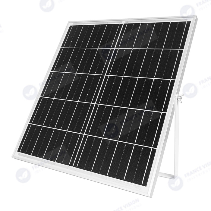 Lot de 5x Projecteurs LED solaires  Série AJUST V3 - CCT (Couleur Changeante en Température ) - Rendu lumineux 600 Watts - 3500 Lumens - 90° - IP65 - Projecteur 36 x 30 x 5 cm - Panneau MONOCRISTALLIN - Avec télécommande - Avec capteur crépusculaire