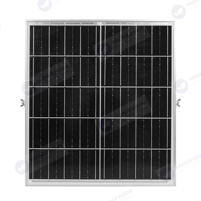 Lot de 5x Projecteurs LED solaires  Série AJUST V3 - CCT (Couleur Changeante en Température ) - Rendu lumineux 600 Watts - 3500 Lumens - 90° - IP65 - Projecteur 36 x 30 x 5 cm - Panneau MONOCRISTALLIN - Avec télécommande - Avec capteur crépusculaire
