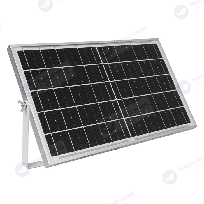 Lot de 5x Projecteurs LED solaires  Série AJUST V3 - CCT (Couleur Changeante en Température ) - Rendu lumineux 400 Watts - 2100 Lumens - 90° - IP65 - Projecteur 31 x 26 x 5 cm - Panneau MONOCRISTALLIN - Avec télécommande - Avec capteur crépusculaire