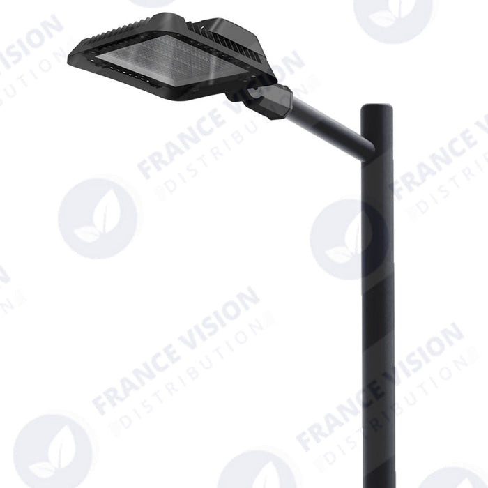 Lot de 10x Lampadaires LED filaires - Série ALIZE P3 - Puissance ajustable 100W / 150W / 200W - 140 Lumens/Watt - Angle 160° - IP66 - 26,3 x 26,3 x 16 cm - Modèle 9 en 1 – CCT 3000K / 4000K / 6000K – Adaptateur d'angle rotatif - Garantie 5 ans