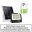 Projecteur LED solaire  Série AJUST V3 - CCT (Couleur Changeante en Température ) - Rendu lumineux 600 Watts - 3500 Lumens - 90° - IP65 - Projecteur 36 x 30 x 5 cm - Panneau MONOCRISTALLIN 39 x 36 x 2 cm - Avec télécommande - Avec capteur crépusculaire