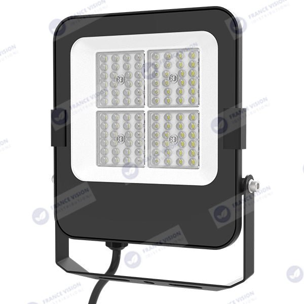 Projecteur LED filaire CCT (Couleur Changeante en Température) - Série CITY PLUS EVO V2 - Modèle 9 en 1 - Puissance ajustable 20 / 30 / 50 Watts - 140 Lumens/Watt - Angle 90° - 25 x 21 x 4 cm - IP66 - IK08 - Câble 1 mètre - Garantie 5 ans