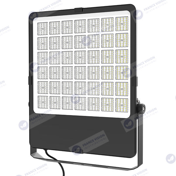Lot de 4x Projecteurs LED filaires CCT (Couleur Changeante en Température) - Série CITY PLUS EVO V2 - Modèle 9 en 1 - Puissance ajustable 400 / 500 / 600 Watts - 140 Lumens/Watt - Angle 90° - 62 x 52 x 6 cm - IP66 - IK08 - Câble 1 mètre - Garantie 5 ans