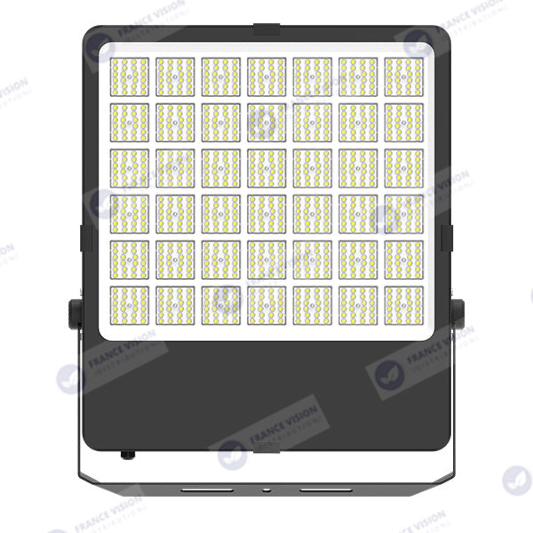 Lot de 4x Projecteurs LED filaires CCT (Couleur Changeante en Température) - Série CITY PLUS EVO V2 - Modèle 9 en 1 - Puissance ajustable 400 / 500 / 600 Watts - 140 Lumens/Watt - Angle 90° - 62 x 52 x 6 cm - IP66 - IK08 - Câble 1 mètre - Garantie 5 ans