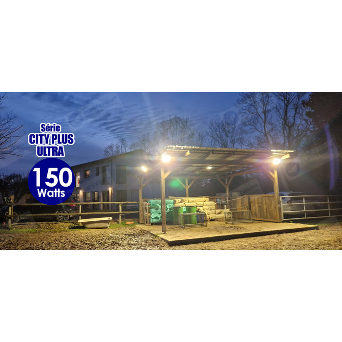 Projecteur LED CCT (Couleur Changeante en Température) - Série CITY PLUS ULTRA - 20 Watts - 2800 Lumens - 140 Lumens/Watt - Angle 120° - IP66 - IK08 - 13 x 11 x 4 cm - Support ajustable 270° - Câble 50cm - Garantie 5 ans
