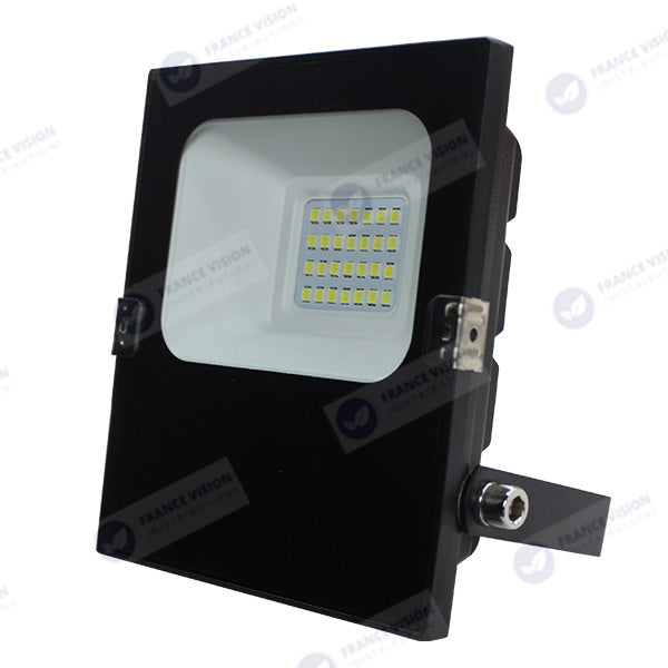 Projecteur LED CCT (Couleur Changeante en Température) - Série CITY PLUS ULTRA - 20 Watts - 2800 Lumens - 140 Lumens/Watt - Angle 120° - IP66 - IK08 - 13 x 11 x 4 cm - Support ajustable 270° - Câble 50cm - Garantie 5 ans