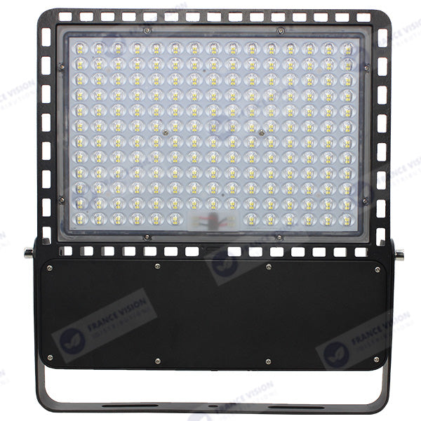 Lot de 4 Projecteurs LED filaires CCT - Série CITY PLUS ULTRA V2 - Puissance ajustable 200 / 300 / 400 Watts - Jusqu'à 68 000 Lumens - 170 Lumens/Watt - Angle 150*80° - IP66 - IK08 - 46 x 41 x 6 cm - Support ajustable 270° - Câble 50cm - Garantie 5 ans