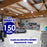 Lot de 10x Lampes industrielles Driverless - UFO - Série DIAMANT V2 - 200 Watts - 20 000 Lumens - 100 Lumens/Watt - Angle 90° - IP65 - 260 x 34 cm - 4500k - Protection à l'impact IK08 - Câble 30cm