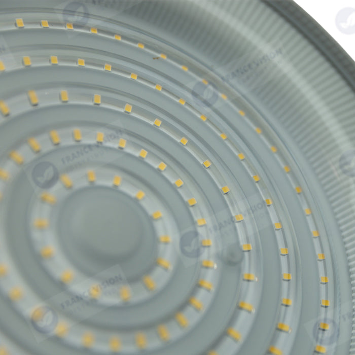 Lot de 10x Lampes industrielles Driverless - UFO - Série DIAMANT V2 - 200 Watts - 20 000 Lumens - 100 Lumens/Watt - Angle 90° - IP65 - 260 x 34 cm - 4500k - Protection à l'impact IK08 - Câble 30cm