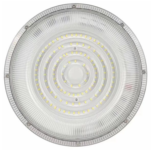 Lot de 10x Lampes industrielles Driverless - UFO - Série DIAMANT V2 - 150 Watts - 15 000 Lumens - 100 Lumens/Watt - Angle 90° - IP65 - 260 x 34 cm - 4500k - Protectionà l'impact IK08 - Câble 30cm
