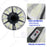 Lampe solaire pour extérieur - Série OVNI CRYSTAL - 250 Watts - 1500 Lumens - Angle 360° - IP65 -  Lampe 55 x 55 x 6 cm - Tube d'insertion 60/76 mm - Panneau polycristallin 36 x 42 cm - Détecteur de mouvement - Capteur crépusculaire - Télécommande - 3000k