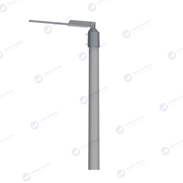 Lampe de rue filaire - Série FLEX V2 - 50 Watts - 6 500 Lumens - 130 Lumens/Watt - IP65 - IK09 - Angle 140x70° - 46 x 12 x 2 cm - 3000k – Angle rotatif ajustable - Tube d'insertion 50/60mm - Garantie 5 ans