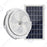 Double Plafonnier LED Solaire CCT (Couleur Changeante en Température ) - Rendu lumineux 200 Watts - Série HOME DOUBLE 200 – 2x 1100 Lumens - Lampe diamètre 36 cm - Panneau solaire 70 x 35 x 2 cm - IP65 - Avec télécommande multifonctions