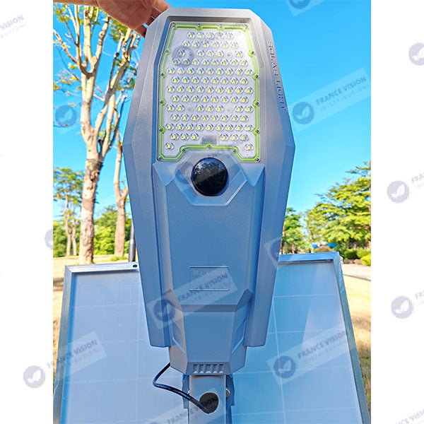 Palette de 24x Lampes de rue solaire - Série INTERSTELLAR ULTRA - 600 Watts - 3600 Lumens - Angle 150x70° - IP65 - Lampe 62 x 30 x 8 cm - Controleur intelligent - Avec télecommande - Capteur PIR - 3000k - Support inclus - Capteur crépusculaire