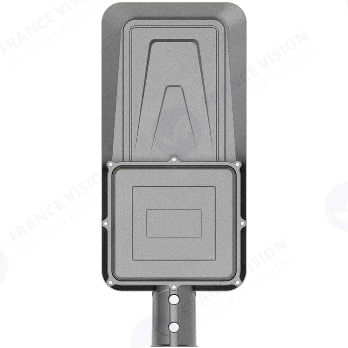 Lampe de rue solaire - Série INTERSTELLAR EVO - 1000 Watts - 6200 Lumens - Angle 140x70° - IP65 - Lampe 50 x 21 x 9 cm - Panneau MONOCRISTALLIN 63 x 39 x 2 cm - Avec télécommande - Capteur crépusculaire - 6000k - Structure ALUMINIUM
