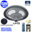 Lampe solaire pour extérieur - série OVNI FUTUR V2 - 1500 Watts - 3200 Lumens - Angle 360° - IP65 - 61 x 19 cm - Tube d'insertion 76 mm - Structure en aluminium - Capteur crépusculaire - Télécommande multifonctions - 4000k