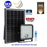 Projecteur LED solaire - Série SECURITY V1 - Rendu lumineux 300 Watts - 4800 lumens - Angle 120° x 60° - IP65 - 4000k - Lampe 20 x 19 x 5 cm - Panneau solaire monocristallin ajustable 35 x 24 x 2 cm - Détecteur PIR - Télécommande
