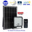 Projecteur LED solaire CCT (Couleur Changeante en Température) - Série SECURITY V1 - Rendu lumineux 300 Watts - 4800 lumens - Angle 120° x 60° - IP65 - Lampe 20 x 19 x 5 cm - Panneau solaire monocristallin - Détecteur PIR - Télécommande