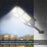 Lampadaire solaire extérieur de rue / parking - Série POWER ULTRA - Rendu 200 Watts - 2000 lumens - 180° - IP65 - 46 x 36 x 8 cm - Avec capteur crépusculaire - Télécommande - Avec détecteur de mouvement - Diamètre tube d’insertion 45 mm