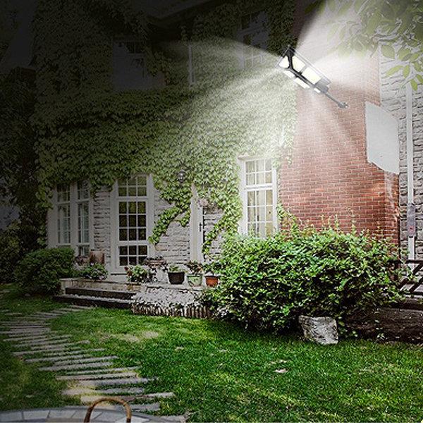 Lampadaire solaire extérieur de rue / parking - Série POWER ULTRA - Rendu 200 Watts - 2000 lumens - 180° - IP65 - 46 x 36 x 8 cm - Avec capteur crépusculaire - Télécommande - Avec détecteur de mouvement - Diamètre tube d’insertion 45 mm
