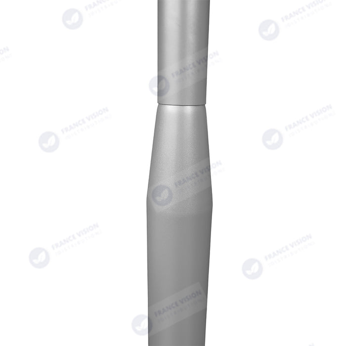 Lot de 5x Mâts / Poteaux pour lampe de rue - Nouveau design - Série STANDARD V3 EVO - 3 mètres - Entraxe latéral des trous 200mm - Couleur GRIS - Finition épurée