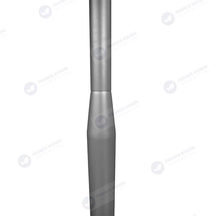 Lot de 5x Mâts / Poteaux pour lampe de rue - Nouveau design - Série STANDARD V3 EVO - 3 mètres - Entraxe latéral des trous 200mm - Couleur GRIS - Finition épurée