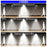 Lot de 24x Lampes LED solaires à double tête ajustable - Série MOBILE - Rendu lumineux 2x 80 Watts - Angle 160° - IP65 - 373 x 140 x 100 mm - COB LED - 3 modes - Télécommande - Détecteur de mouvement PIR – Fonction détection 0-100% - Capteur crépusculaire