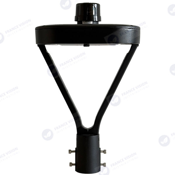 Lampe de jardin et parking filaire CCT (3000k/4000k/6500k) - Série OVALI V3 - 50 Watts - 8350 Lumens - 167 Lumens/watt - IK08 - IP66 - 120° ajustable - 44 x 30 x 30 cm - Tube d’insertion 48 / 60mm - Garantie 5 ans